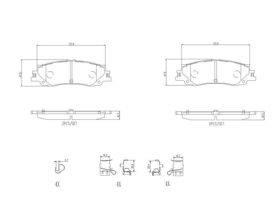Гальмівні колодки, дискові BREMBO P83192 (фото 1)