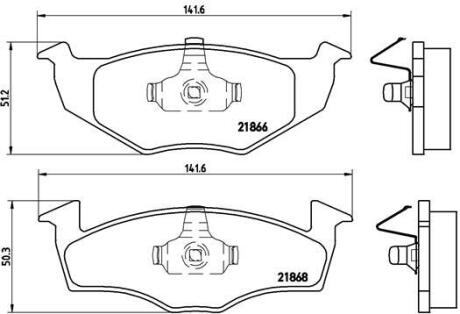 Гальмівні колодки дискові BREMBO P85 030