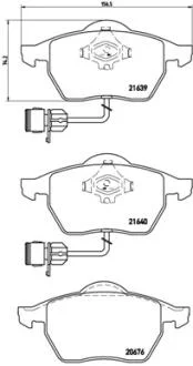 Тормозные колодки дисковые BREMBO P85 040