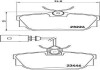 Гальмівні колодки, дискові BREMBO P85 046 (фото 1)