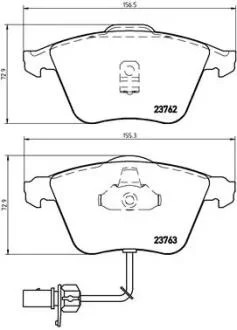 Тормозные колодки дисковые BREMBO P85056