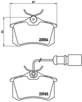 Гальмівні колодки, дискові BREMBO P85 058