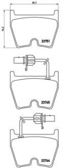 Гальмівні колодки дискові BREMBO P85 078