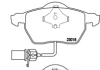 Тормозные колодки дисковые BREMBO P85 085X (фото 1)