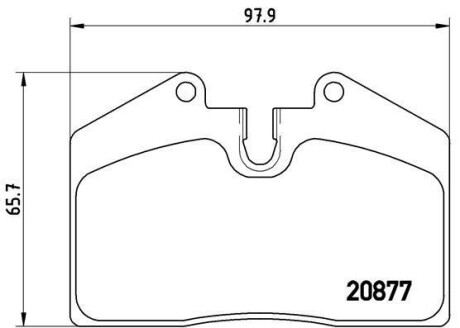 Гальмівні колодки, дискові BREMBO P85094