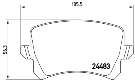 Гальмівні колодки дискові BREMBO P85109X