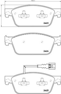 Тормозные колодки дисковые BREMBO P85141