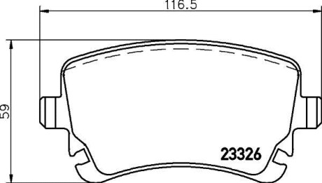 Гальмівні колодки, дискові BREMBO P85143