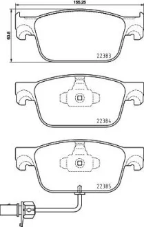 Тормозные колодки дисковые BREMBO P85 153