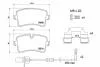 Тормозные колодки дисковые BREMBO P85 157 (фото 1)