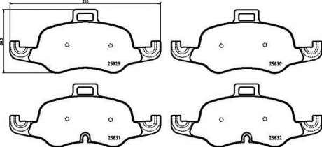 Гальмівні колодки, дискові BREMBO P85160