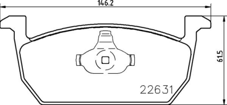 Гальмівні колодки дискові BREMBO P85 167 (фото 1)