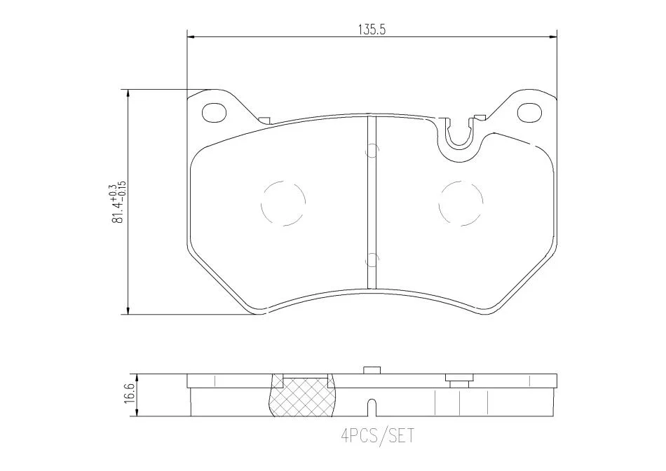 Тормозные колодки дисковые BREMBO P85 177 (фото 1)
