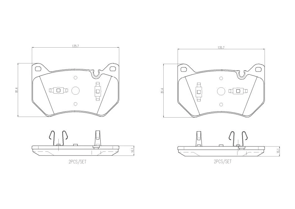 Тормозные колодки дисковые BREMBO P85 181 (фото 1)