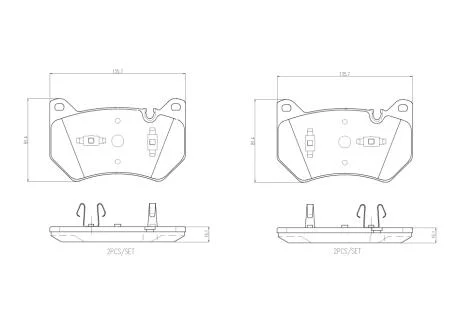 Гальмівні колодки дискові BREMBO P85 181