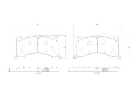 Гальмівні колодки, дискові BREMBO P 85 183