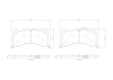 Гальмівні колодки, дискові BREMBO P 85 183