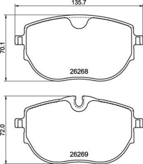 Комплект тормозных колодок BREMBO P 85 187