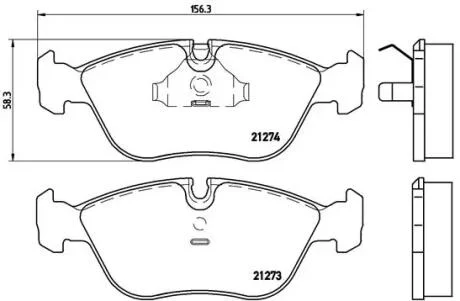 Тормозные колодки дисковые BREMBO P86 013