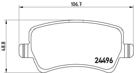 Тормозные колодки дисковые BREMBO P86021
