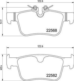 Тормозные колодки дисковые BREMBO P86 030