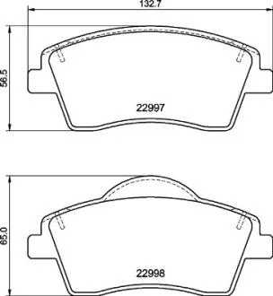 Тормозные колодки дисковые BREMBO P86 033