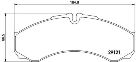 Гальмівні колодки, дискові BREMBO PA6 017