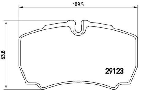 Гальмівні колодки, дискові BREMBO PA6 023