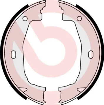 Колодки гальмівні барабанні (комплект 4 шт) BREMBO S06510 (фото 1)