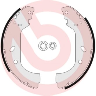 Гальмівні колодки барабанні BREMBO S23517 (фото 1)