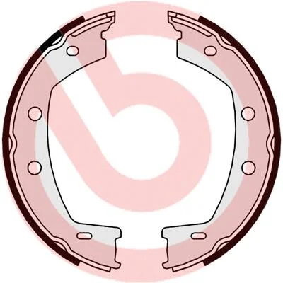 Тормозные колодки барабанные BREMBO S44508 (фото 1)