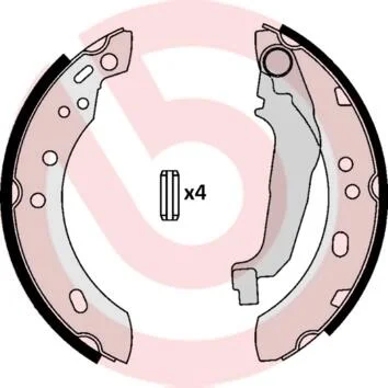 Тормозные колодки барабанные BREMBO S56 507 (фото 1)