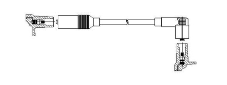 Провода высоковольтные AUDI 10/80/A6 "86-97 BREMI 11540