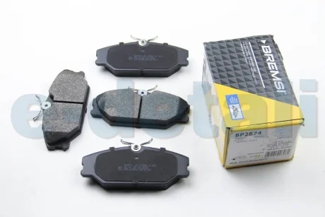Тормозные колодки пер. Laguna I/Megane I 95-03 (TRW) BREMSI BP2874