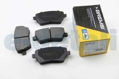 Тормозные колодки пер. Kangoo/Logan 08-/Duster 10- (TRW) BREMSI BP3026