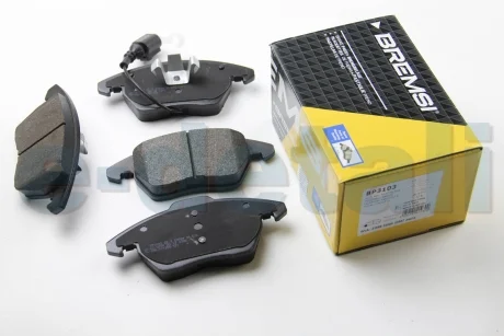 Тормозные колодки пер. A1/A3/Altea/Beetle/Caddy/Up (04-21) BREMSI BP3103