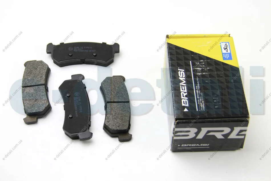 Гальмівні колодки зад. Chevrolet Lacetti 05- (akebono) BREMSI BP3148 (фото 1)