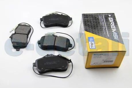 Тормозные колодки пер. Peugeot 407 04- (TRW) (131,4x66,8x19,5) BREMSI BP3182