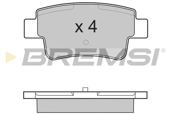 Гальмівні колодки перед. Opel Corsa 09-14 (BOSCH) BREMSI BP3228 (фото 1)
