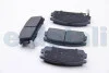 Тормозные колодки зад. Chevrolet Captiva 06- (akebono) BREMSI BP3304 (фото 2)