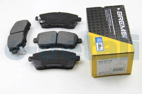 Гальмівні колодки пер. Ford Fiesta VI 08- (TRW) BREMSI BP3316