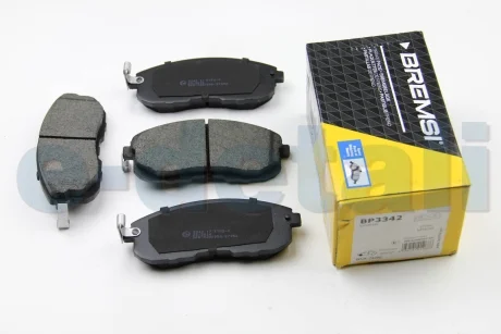 Тормозные колодки пер. Suzuki SX4 06-/Nissan Tiida 07-12 (Hitachi) BREMSI BP3342