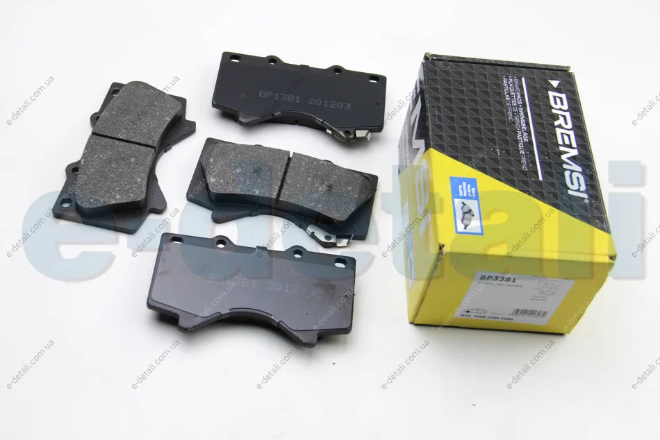 Гальмівні колодки пер. Toyota Land Cruiser 08- (advics) BREMSI BP3381 (фото 1)