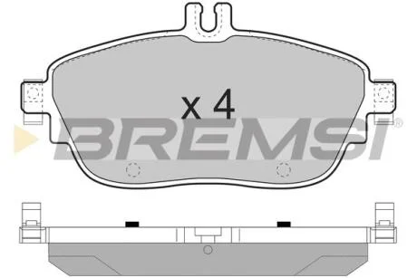 Гальмівні колодки пер. MB A-CLASS/B-CLASS 12-/Infiniti QX30 15- BREMSI BP3496