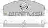 Тормозные колодки пер. Fiat Freemont 11-/Dodge Caravan 08- (183x63.2x19.5) BREMSI BP3543 (фото 1)
