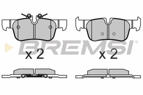 Гальмівні колодки зад. BMW 1/2/i3/X1/X2 BREMSI BP3633