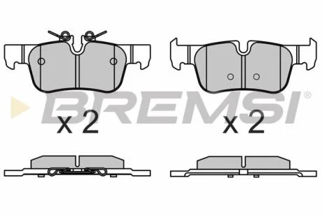 Гальмівні колодки зад. BMW 1/2/i3/X1/X2 BREMSI BP3633