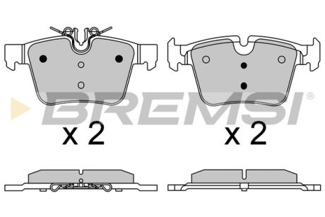 Гальмівні колодки зад. MB C-CLASS W205 13- (ATE-TEVES) BREMSI BP3642