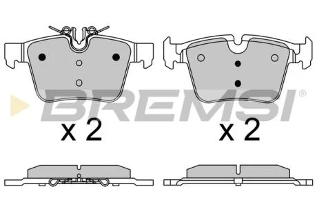 Гальмівні колодки зад. MB C-CLASS W205 13- (ATE-TEVES) BREMSI BP3642