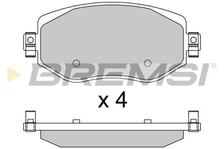 Гальмівні колодки пер. Renault Megane IV 15- BREMSI BP3737